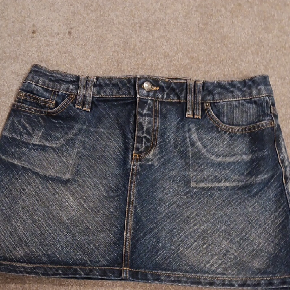 Denim Mini Skirt